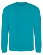 Just Hoods AWDis Sweat Arctic White M (JH030), JH030 – Lagoon Blu