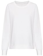 Just Hoods Sweatshirt mit Rundhalsausschnitt für Damen – Arctic White