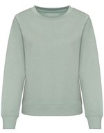 Just Hoods Sweatshirt mit Rundhalsausschnitt für Damen – Dusty Green
