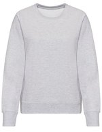 Just Hoods Sweatshirt mit Rundhalsausschnitt für Damen – Heather Grey