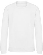 Kids' AWDis Sweat, Baumwollmischung, Rundhals – Arctic White