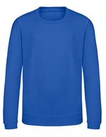 Kids' AWDis Sweat, Baumwollmischung, Rundhals – Bright Royal