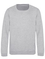 Just Hoods Kids' AWDis Sweat, Baumwollmischung, Rundhals, Kelly Green 12/13 (XL), JH030K – Melange Grigio