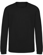 Just Hoods Kids' AWDis Sweat, Baumwollmischung, Rundhals, Kelly Green 12/13 (XL), JH030K – Jet Nero