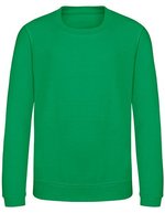 Kids' AWDis Sweat, Baumwollmischung, Rundhals – Kelly Green