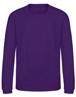 Just Hoods Kids' AWDis Sweat, Baumwollmischung, Rundhals, Kelly Green 12/13 (XL), JH030K – Viola