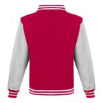 Just Hoods Varsity Jacket mit Kontrastärmeln, Oxford Navy/White XL, JH043 – Bild 4
