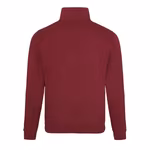 Just Hoods Sophomore 1/4 Zip Sweatshirt Baumwolle, Burgundy S, JH046 – Bild 4