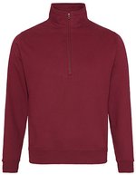 Sophomore 1/4 Zip Sweatshirt coton – Burgundy
