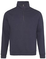 Just Hoods Sophomore 1/4 Zip Sweatshirt Baumwolle, Burgundy S, JH046 – Nuovo Blu navy francese