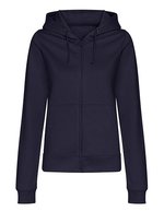Just Hoods College Zoodie mit Reißverschluss für Damen, Digital Lavender L, JH050F – New French Navy