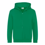 Just Hoods Kapuzen-Sweatjacke für Kinder mit Reißverschluss, Kelly Green 3/4 (XS), JH050K – Bild 3