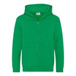 Just Hoods Kapuzen-Sweatjacke für Kinder mit Reißverschluss, Kelly Green 3/4 (XS), JH050K – Bild 3