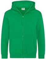 Just Hoods Kids´ Zoodie Arctic White 3/4 (XS) (JH050K) – Kelly Green