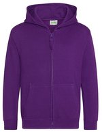 Just Hoods Kapuzen-Sweatjacke für Kinder mit Reißverschluss, Kelly Green 3/4 (XS), JH050K – Viola