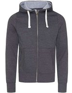 Just Hoods Chunky Zoodie mit YKK-Reißverschluss, Charcoal (Heather) S, JH052 – Bild 2