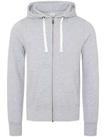 Just Hoods Chunky Zoodie mit YKK-Reißverschluss, Charcoal (Heather) S, JH052 – Heather Grey