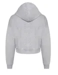 Just Hoods Cropped Zoodie mit Reißverschluss für Damen, Heather Grey XL, JH065 – Bild 4