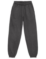 Just Hoods College Cuffed Jogpants aus Baumwolle – Charcoal (Heather)