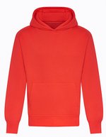 Just Hoods Heavyweight Oversize Hoodie mit Kapuze, Heather Grey S, JH120 – Morbido Rosso