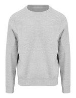 Just Hoods Graduate Heavyweight Sweatshirt mit Raglanärmeln, Arctic White XS, JH130 – Heather Grey