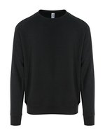 Just Hoods Graduate Heavyweight Sweatshirt mit Raglanärmeln, Arctic White XS, JH130 – Jet Black