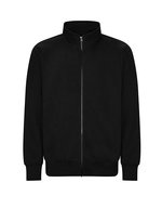 Just Hoods Campus Full Zip Sweatshirt mit Reißverschluss, Charcoal S, JH147 – Profond Noir