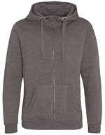 Just Hoods Graduate Heavyweight Zoodie mit Kängurutasche in, Jet Black XL, JH150 – Charcoal (Heather)