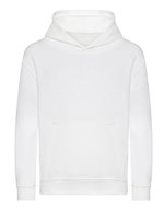 Just Hoods Bio-Baumwoll Hoodie mit Kängurutasche für Kinder – Arctic White