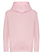 Just Hoods Bio-Baumwoll Hoodie mit Kängurutasche für Kinder – Baby Pink