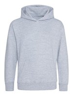 Just Hoods Bio-Baumwoll Hoodie mit Kängurutasche für Kinder, Arctic White 1/2 (XXS), JH201K – Heather Grey
