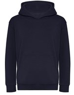 Just Hoods Bio-Baumwoll Hoodie mit Kängurutasche für Kinder, Arctic White 1/2 (XXS), JH201K – New French Navy
