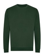 Just Hoods Bio-Baumwoll-Sweatshirt mit Rundhalsausschnitt, Arctic White XS, JH230 – Vert bouteille