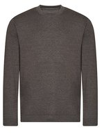 Just Hoods Bio-Baumwoll-Sweatshirt mit Rundhalsausschnitt, Arctic White XS, JH230 – Anthracite (Chine)