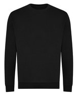 Just Hoods Bio-Baumwoll-Sweatshirt mit Rundhalsausschnitt, Arctic White XS, JH230 – Profond Noir