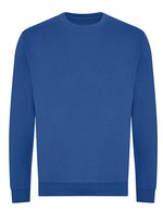 Just Hoods Bio-Baumwoll-Sweatshirt mit Rundhalsausschnitt, Arctic White XS, JH230 – Bleu royal