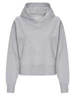 Just Hoods Relaxed Hoodie JH305 für Damen, Deep Black XS, JH305 – Chine Gris