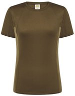 JHK Sport T-Shirt Damen, taillierter Schnitt – Khaki