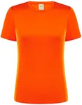 JHK Sport T-Shirt Damen, taillierter Schnitt, Silver L, JHK101 – Orange