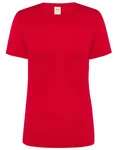 JHK Sport T-Shirt Damen, taillierter Schnitt, Silver L, JHK101 – Red