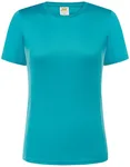 JHK Sport T-Shirt Damen, taillierter Schnitt, Silver L, JHK101 – Turquoise