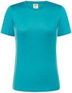 JHK Sport T-Shirt Damen, taillierter Schnitt, Black M, JHK101 – Turquoise