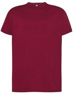 JHK Regular T-Shirt aus 100% Baumwolle, White XS, JHK150 – Burgundy