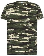 JHK Regular T-Shirt aus 100% Baumwolle, White XS, JHK150 – Camouflage