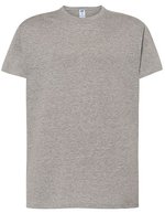 JHK Regular T-Shirt aus 100% Baumwolle, White XS, JHK150 – Grey Melange
