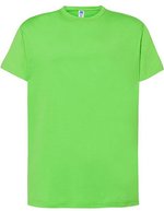 JHK Regular T-Shirt aus 100% Baumwolle, White XS, JHK150 – Lime