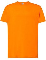 JHK Regular T-Shirt aus 100% Baumwolle, White XS, JHK150 – Orange
