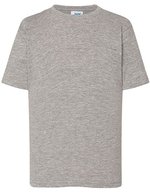 JHK T-Shirt aus Baumwolle, Oeko-Tex für Kinder, Lime Stone 12/14, JHK150K – Gris Melange