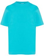 JHK T-Shirt aus Baumwolle, Oeko-Tex für Kinder, Lime Stone 12/14, JHK150K – Turquoise