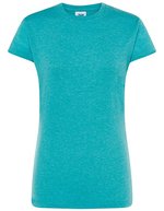 JHK Ladies´ Regular Comfort T-Shirt White S (JHK152), JHK152 – Turquoise Heather